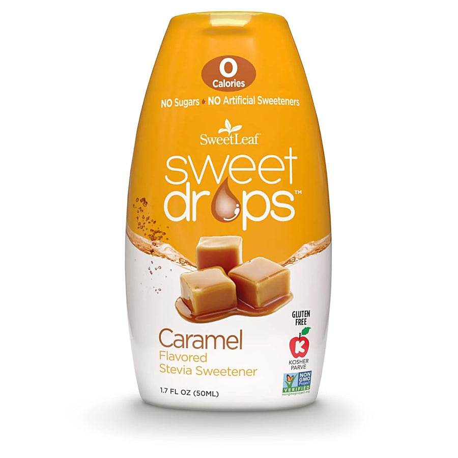 SweetLeaf Stevia Drops Liquid Sweetener, Caramel, 1.7 fl oz