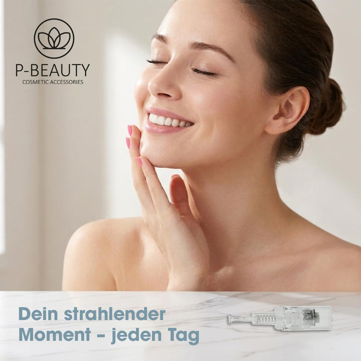P-Beauty Cosmetic Accessories Dermapen M1 Needle Cartridges, 12 Pins, 20 Count