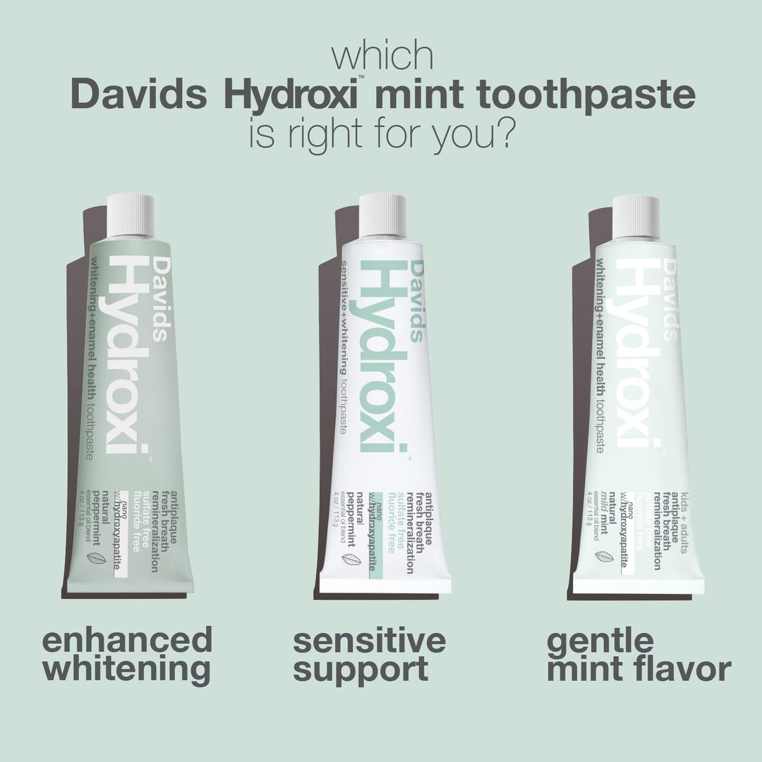 Davids Nano Hydroxyapatite Toothpaste, Peppermint, 5.25 oz
