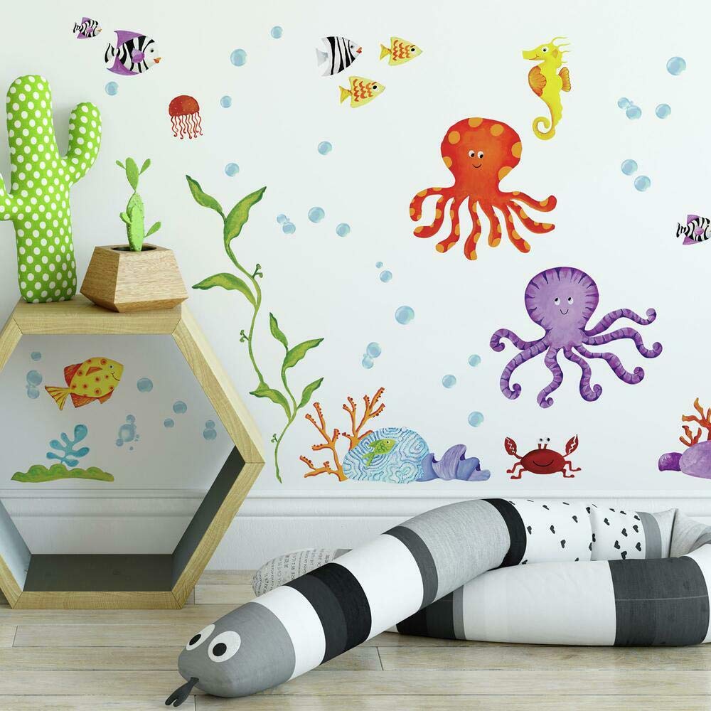 RoomMates Adventures Under The Sea Peel And Stick Wall Decals, Multicolor