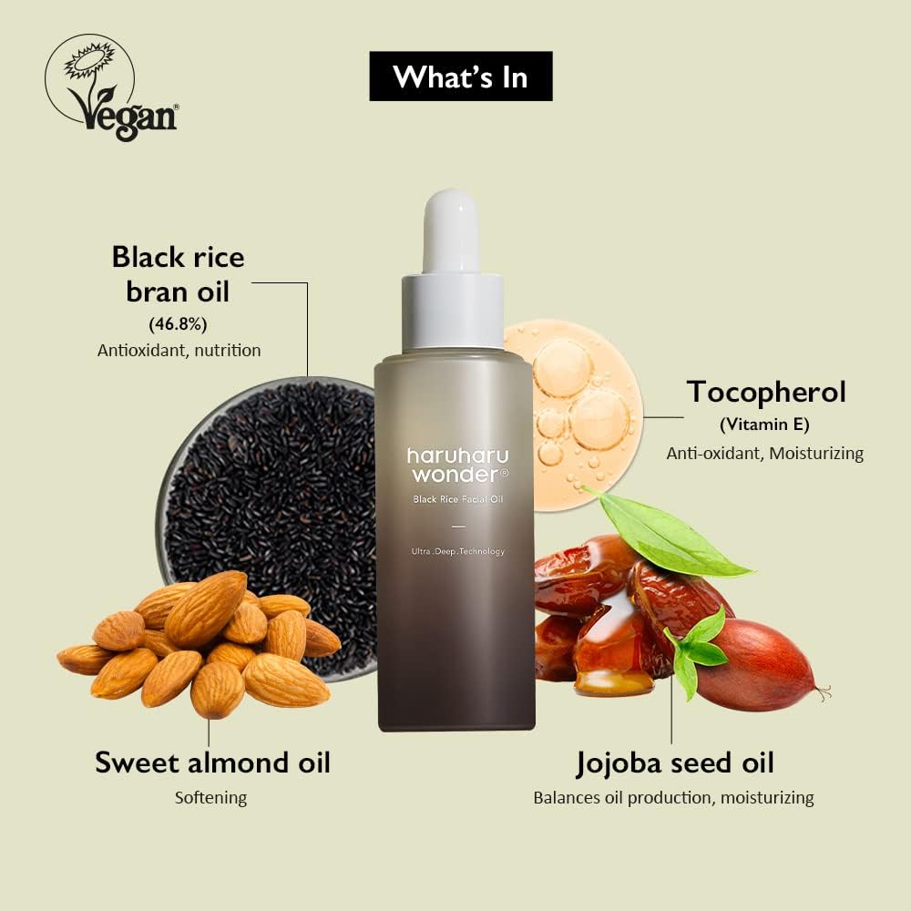 Haru Haru Wonder Black Rice Facial Oil, 1 fl oz