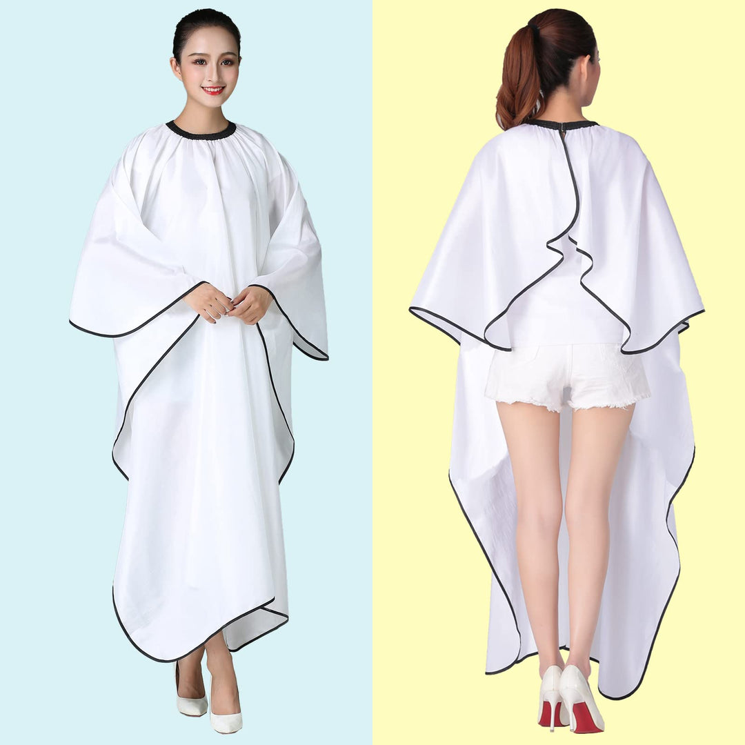 Iusmnur Barber Cape, White, 55 x 63 in
