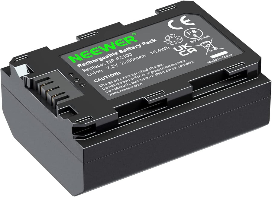 NEEWER NP-FZ100 Replacement Battery, 2280mAh
