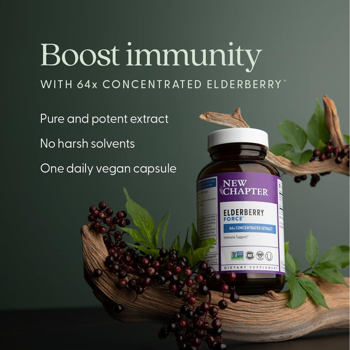 New Chapter Elderberry Capsules, 30 Count