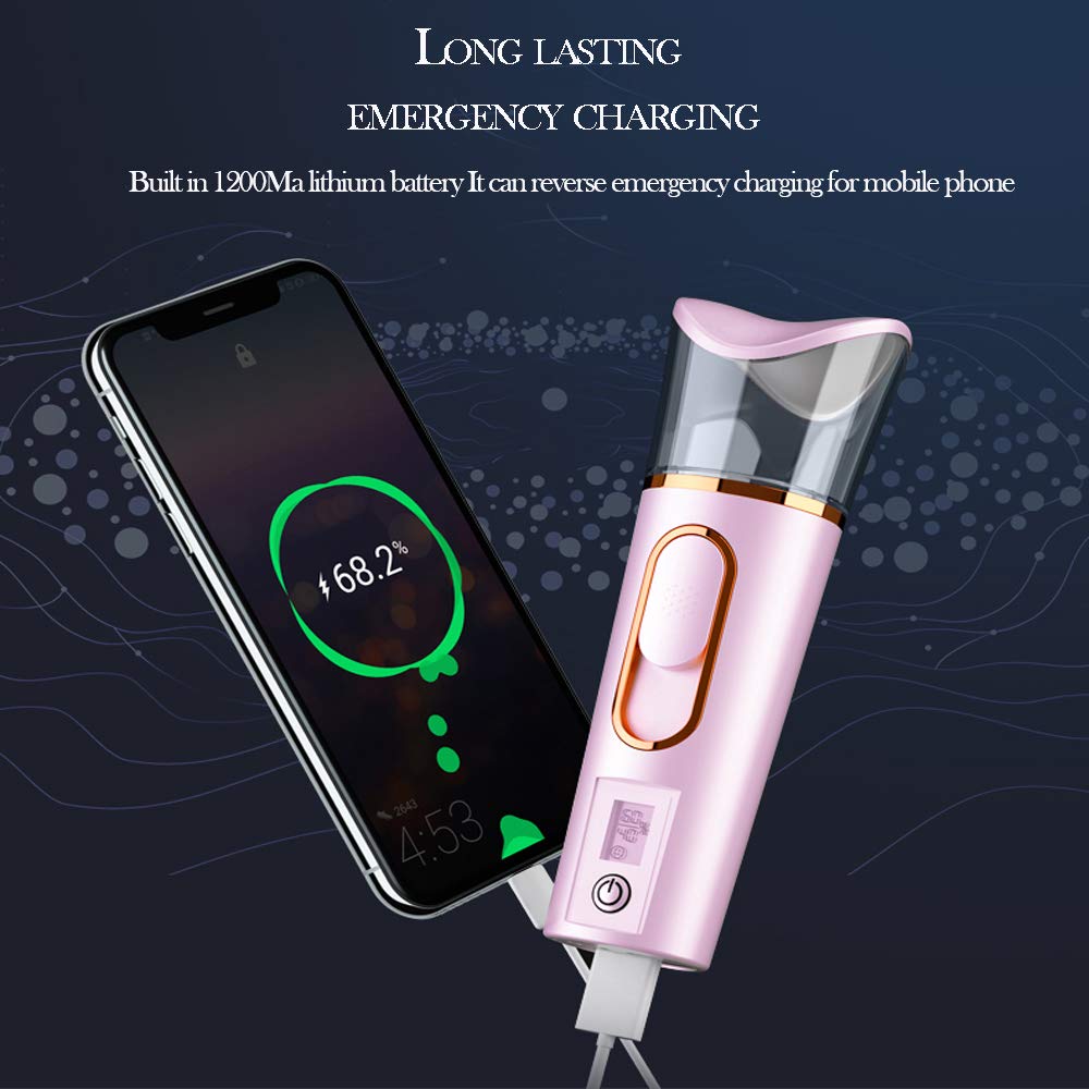 FANTEXY Nano Facial Mister With Skin Analyzer And Moisture Tester, USB