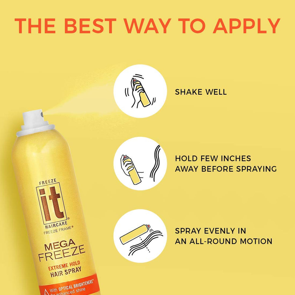 Freeze It Mega Frizz Hair Spray Bonus, 10 oz