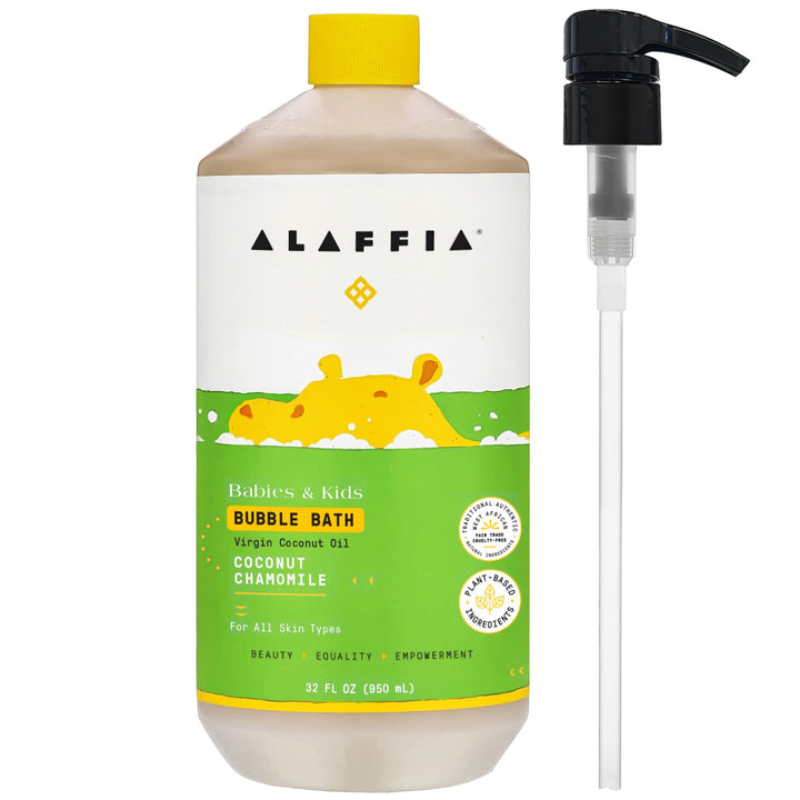 Alaffia Babies & Kids Bubble Bath, Coconut Chamomile, 32 fl oz