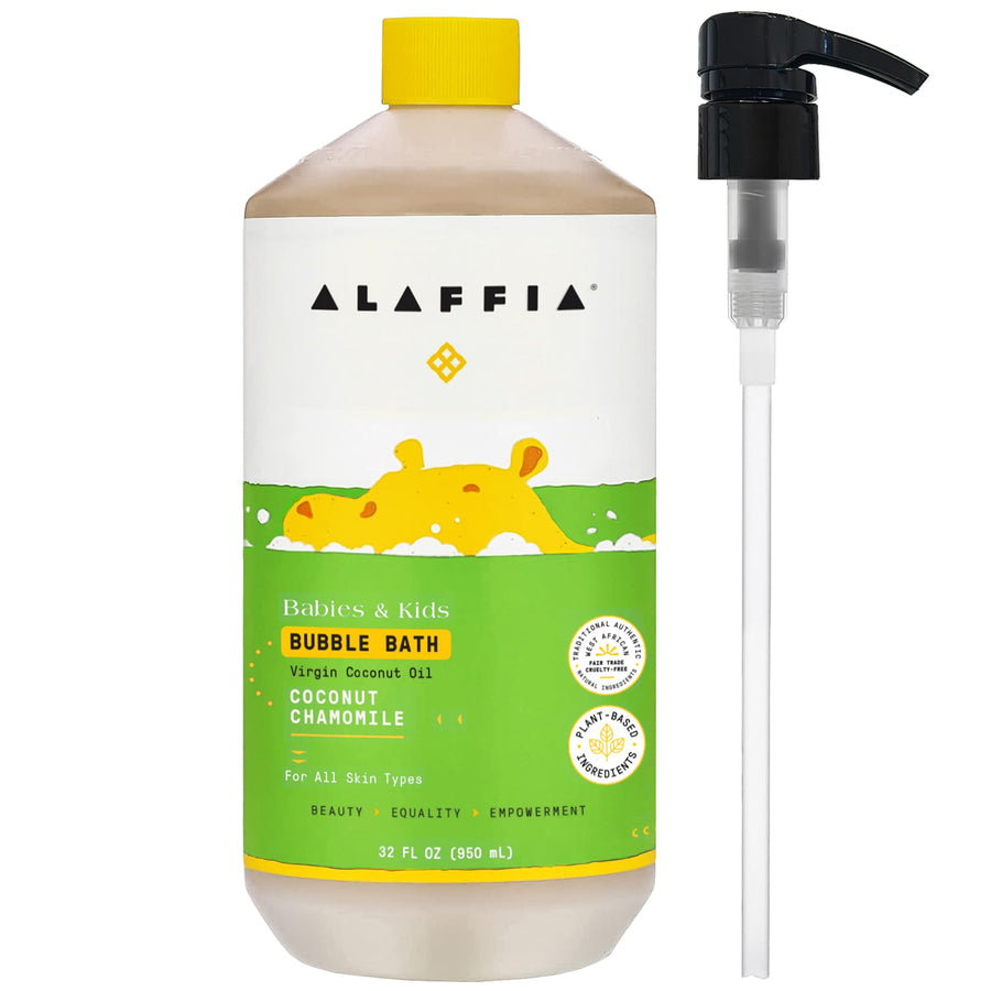 Alaffia Babies & Kids Bubble Bath, Coconut Chamomile, 32 fl oz