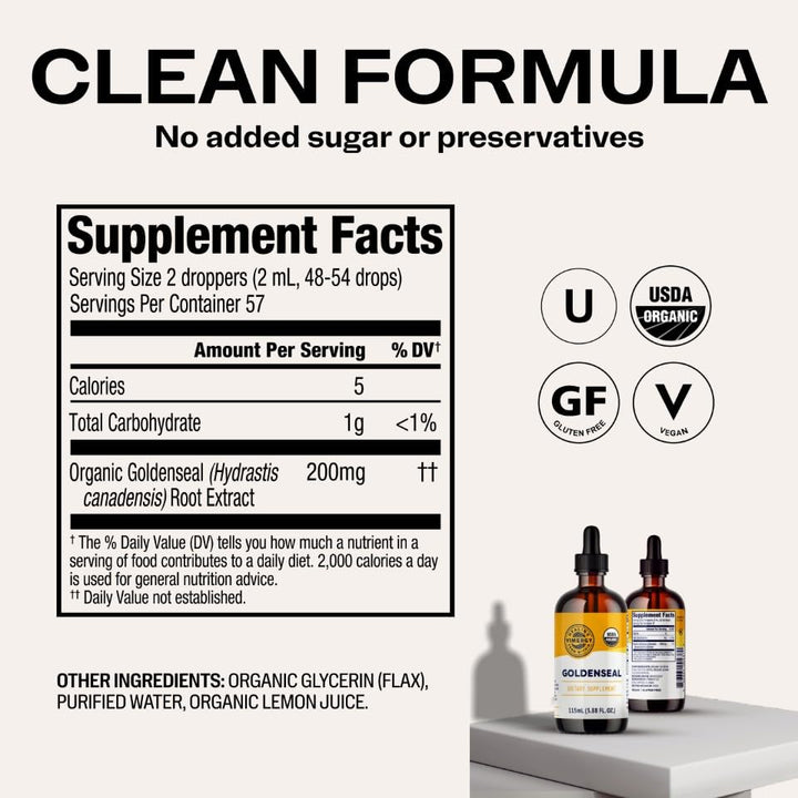 Vimergy Goldenseal Extract, Alcohol-Free, 2 Mo Supply