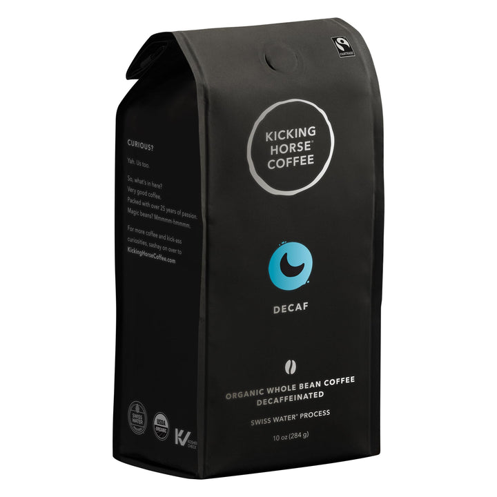 Kicking Horse Decaf Dark Roast Whole Bean Coffee, 10 oz