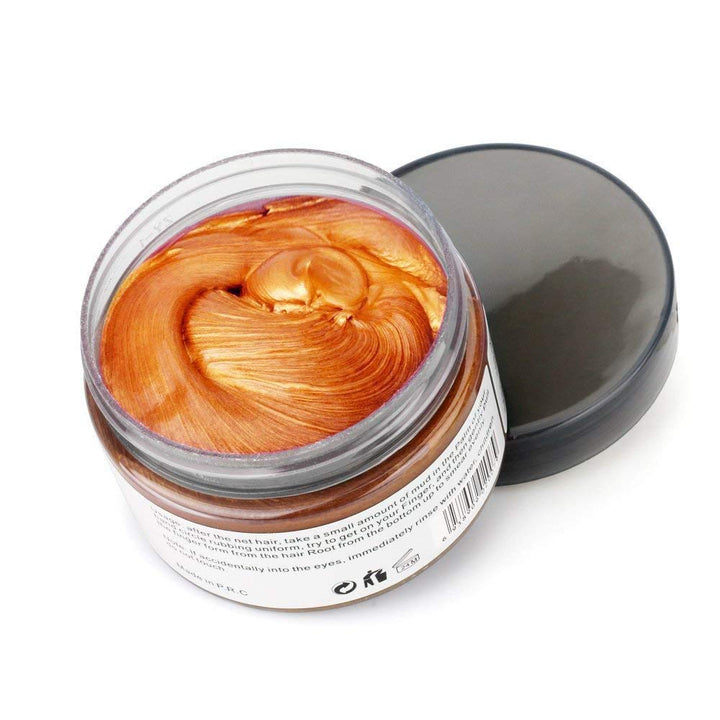 NYKKOLA Hair Wax Color Dye Styling Cream, Orange