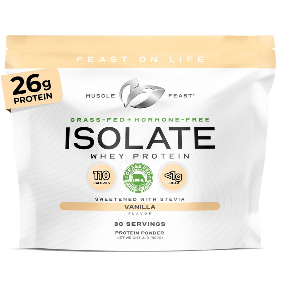 Muscle Feast Whey Protein Isolate, Vanilla, 2 lb