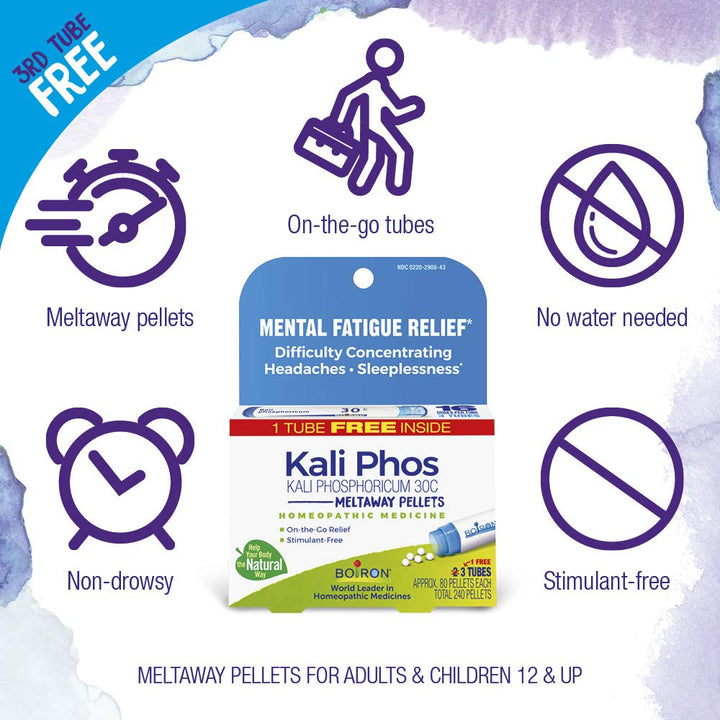 Boiron Kali Phosphoricum 30C Homeopathic Medicine, 3 Count
