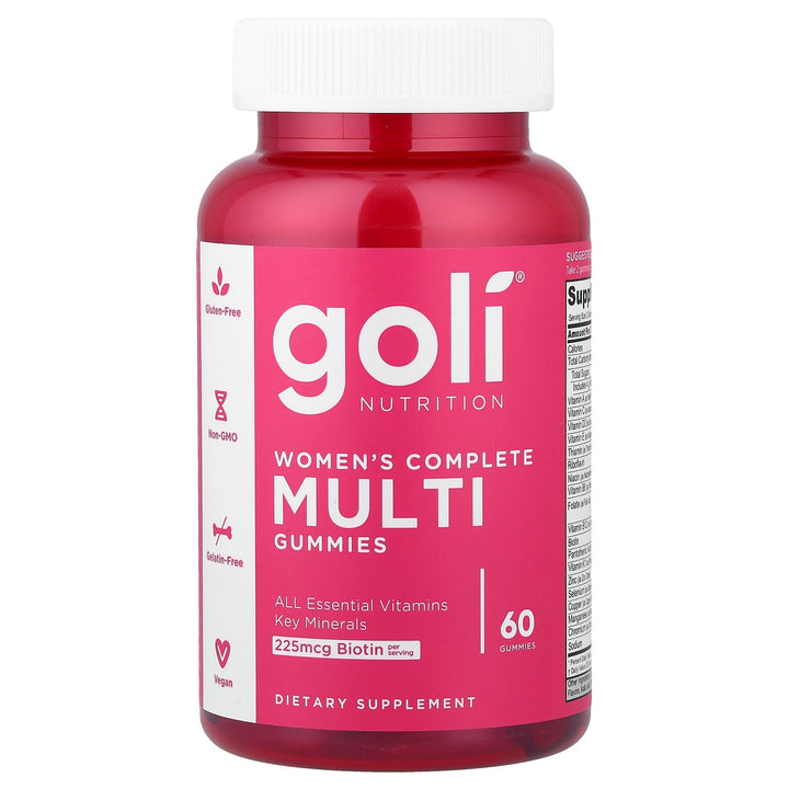 Goli Nutrition Women's Complete Multi Gummies, 60 Count