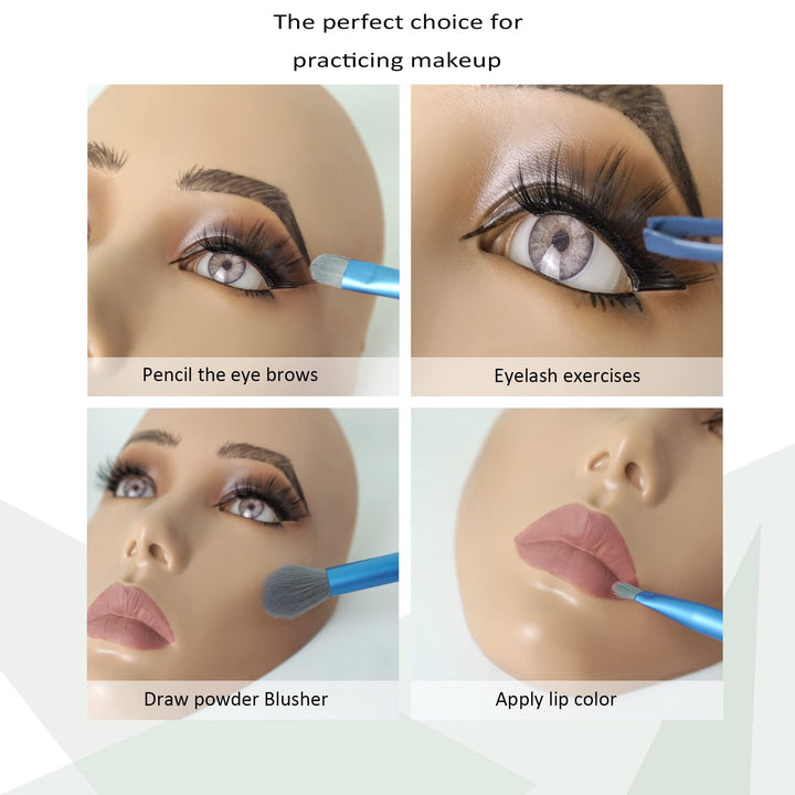 getpuchra Makeup Practice Face Board, Silicone Mannequin