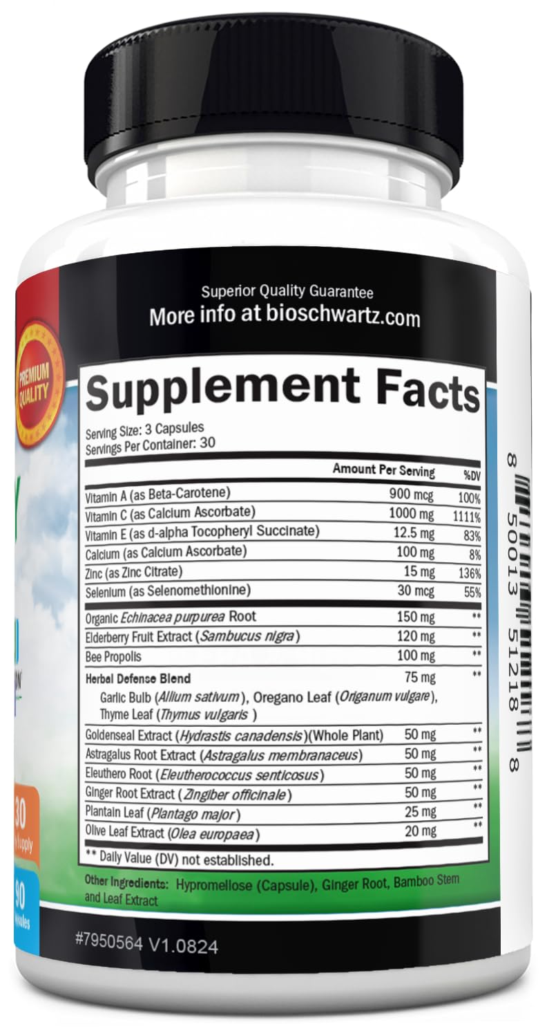 BioSchwartz Immunity Boost Supplement, 90 Count
