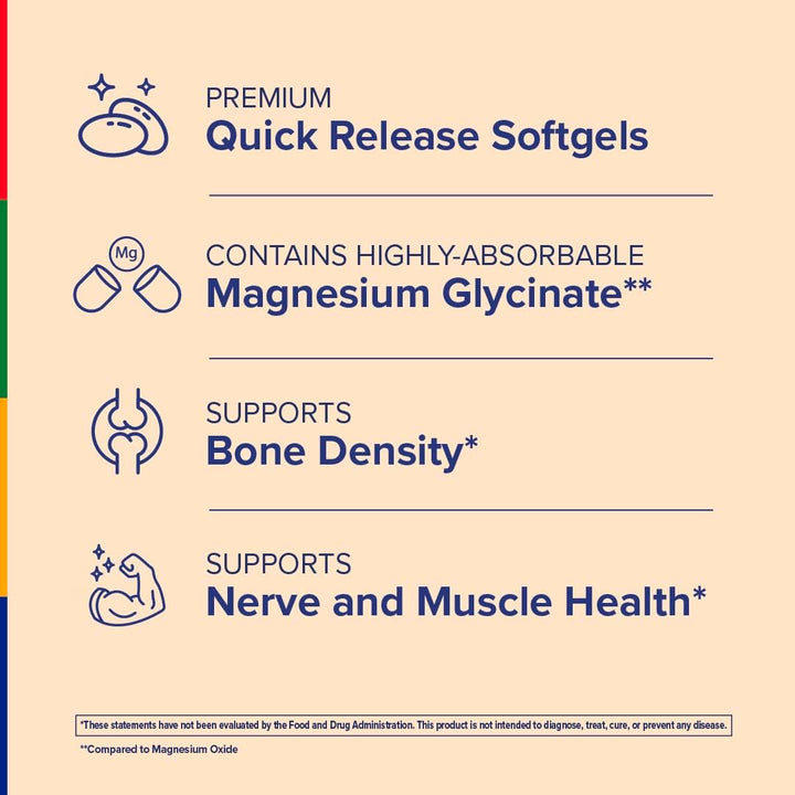Stop Aging Now Magnesium Glycinate, 90 Count