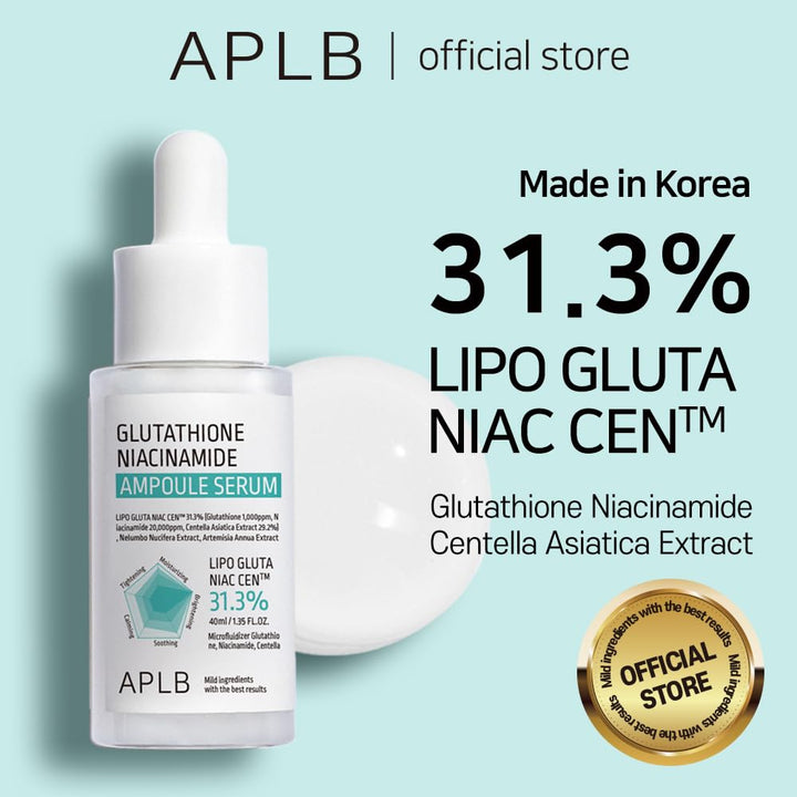 APLB Glutathione Niacinamide Ampoule Serum, 1.35 fl oz