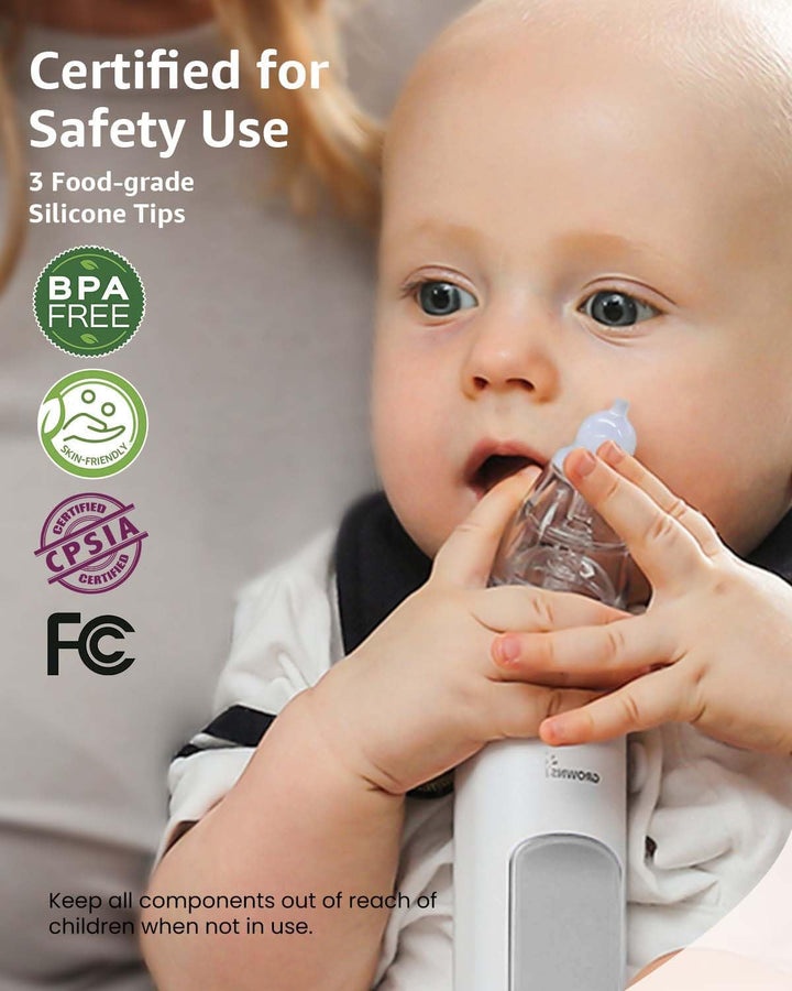 GROWNSY Electric Nasal Aspirator, 3 Count