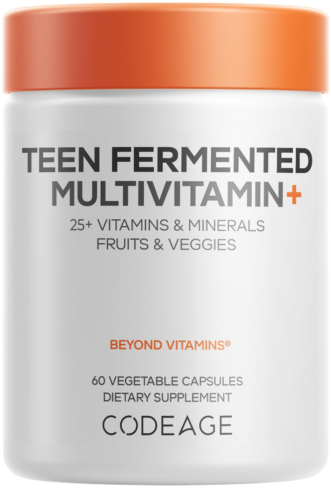 Codeage Teen Multivitamin, Whole Food, 60 Count