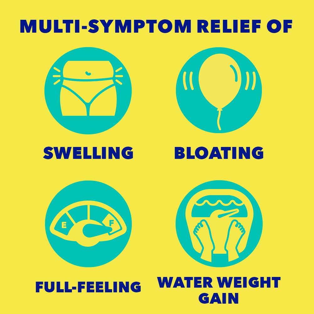 Midol Bloat Relief Caplets, 60 Count