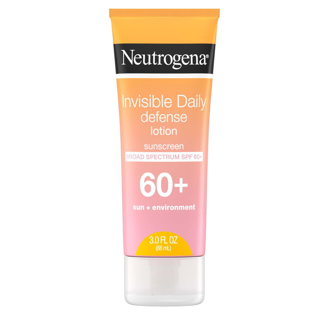 Neutrogena Invisible Daily Defense Sunscreen Lotion, SPF 60+, 3 fl oz