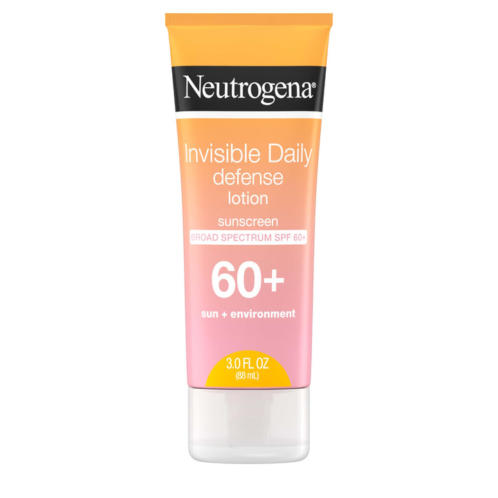 Neutrogena Invisible Daily Defense Sunscreen Lotion, SPF 60+, 3 fl oz