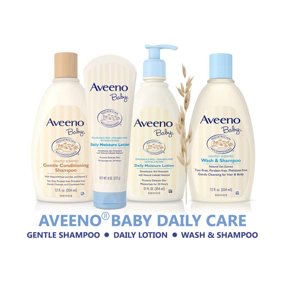 Aveeno Baby Wash And Shampoo, 12 fl oz