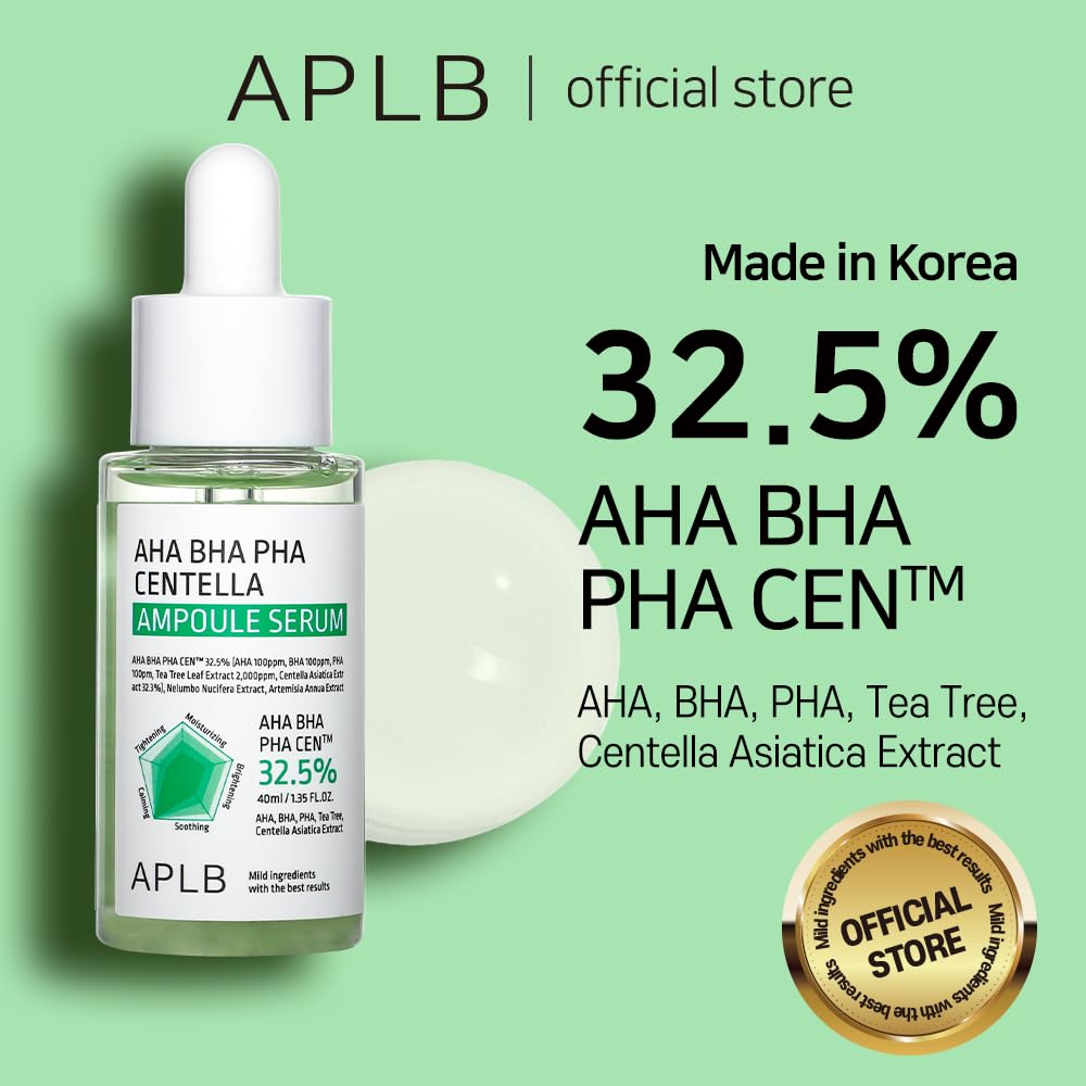APLB AHA BHA PHA Centella Ampoule Serum, 1.35 fl oz