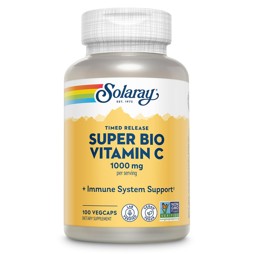 SOLARAY Super Bio Vitamin C, Time Release, 100 Count