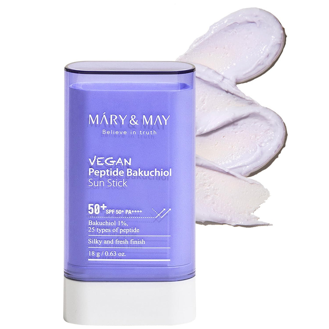 Mary&May Vegan Peptide Bakuchiol Sun Stick, SPF50+ PA++++, 18 g