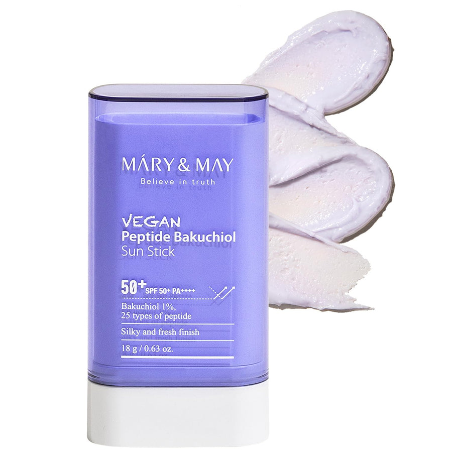 Mary&May Vegan Peptide Bakuchiol Sun Stick, SPF50+ PA++++, 18 g