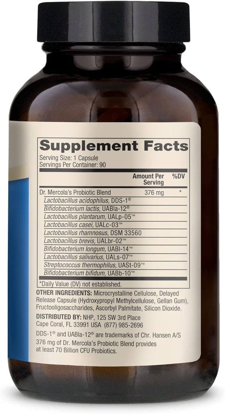 Dr. Mercola Complete Probiotics, 70 Billion CFU, 90 Count