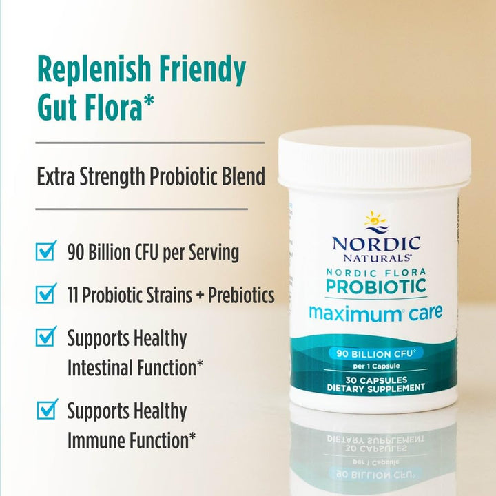 Nordic Naturals Flora Probiotic Maximum Care, 30 Count