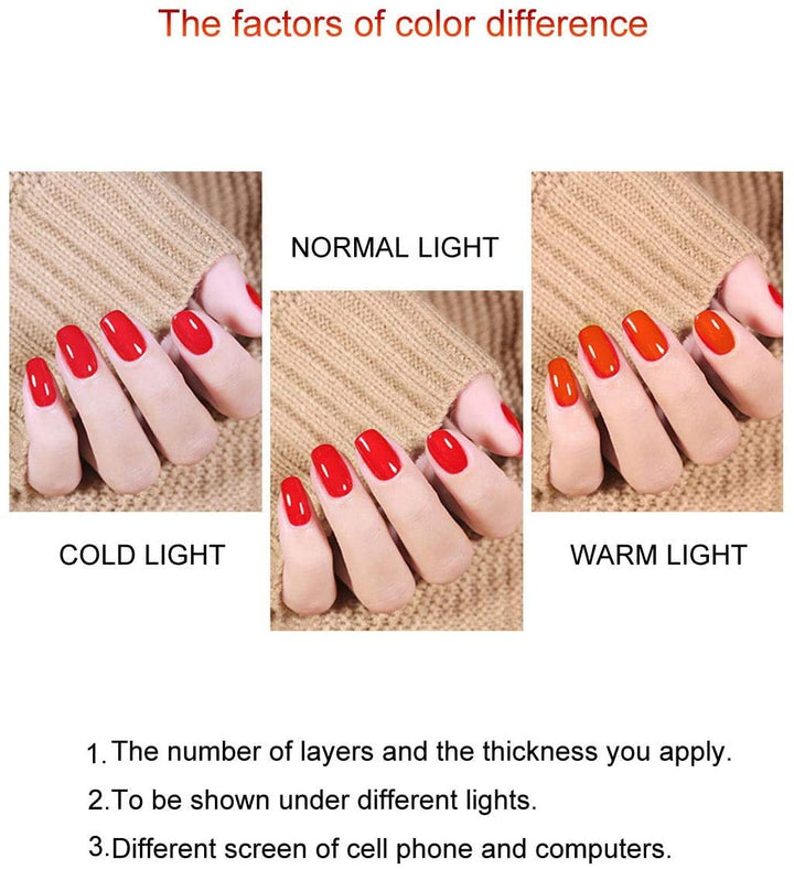 Vishine Gel Nail Polish Set, Nude Maroon, 6 Count, 8 ml