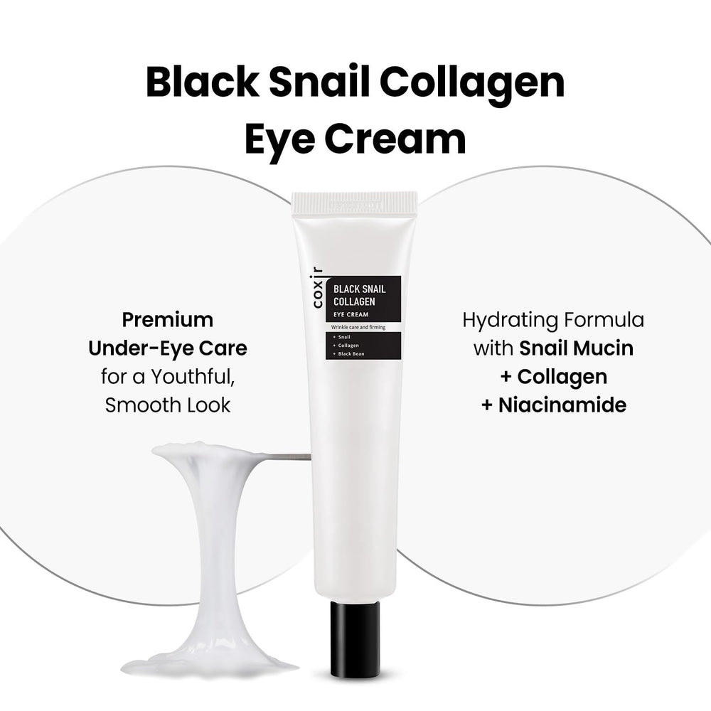coxir Black Snail Collagen Eye Cream, 1.01 fl oz