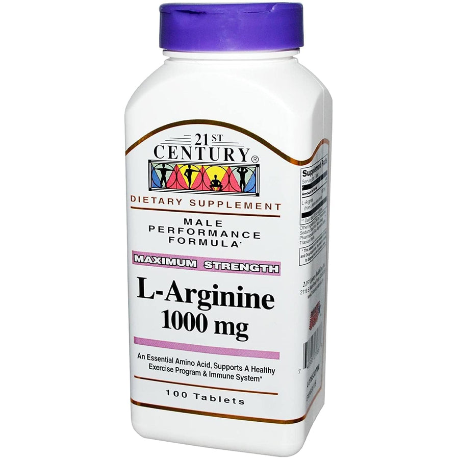 21st Century L-Arginine, 1000 mg, 100 Count