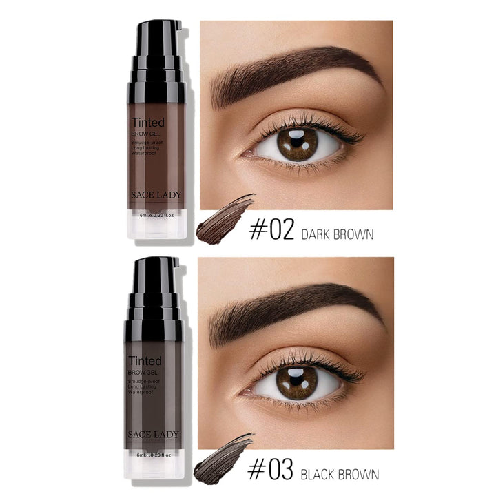 SACE LADY Eyebrow Gel Set And Brushes, 2 Colors, 2 Count