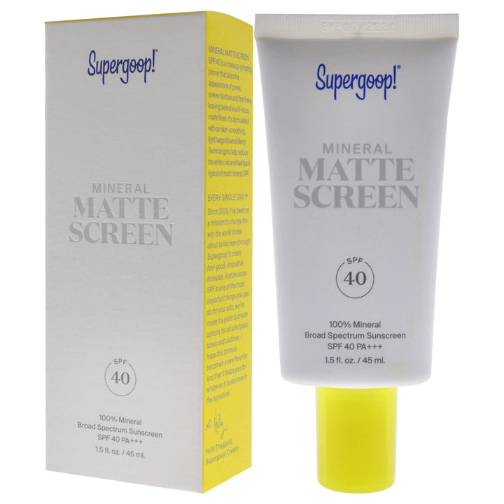 Supergoop! Mineral Smooth & Poreless Matte Screen, SPF 40