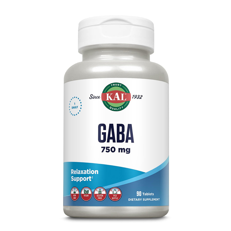 Kal Gaba Tablets, 750 mg, 90 Count
