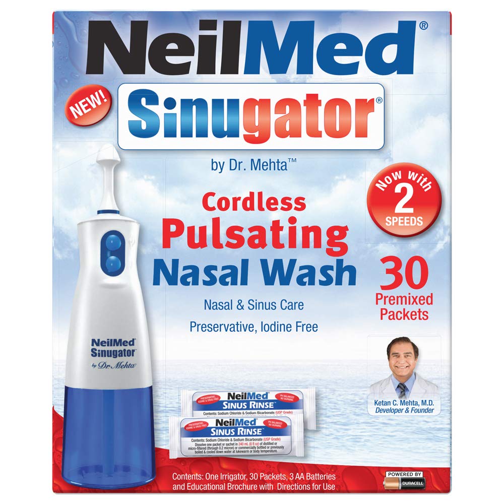 NeilMed Sinugator Cordless Pulsating Nasal Wash