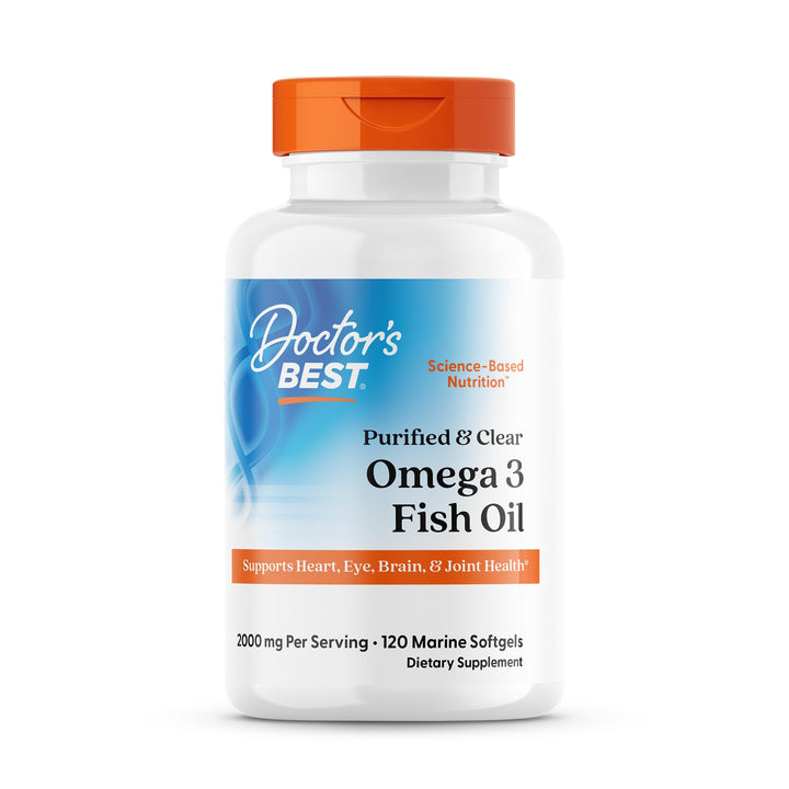 Doctor's BEST Omega 3 Fish Oil, 120 Count