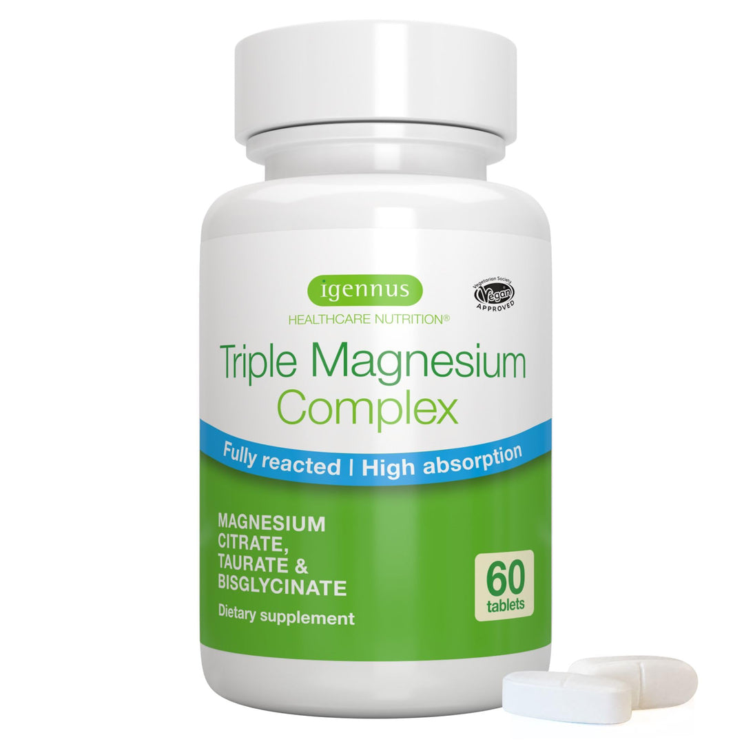 Igennus Healthcare Nutrition Triple Magnesium Complex, 60 Count
