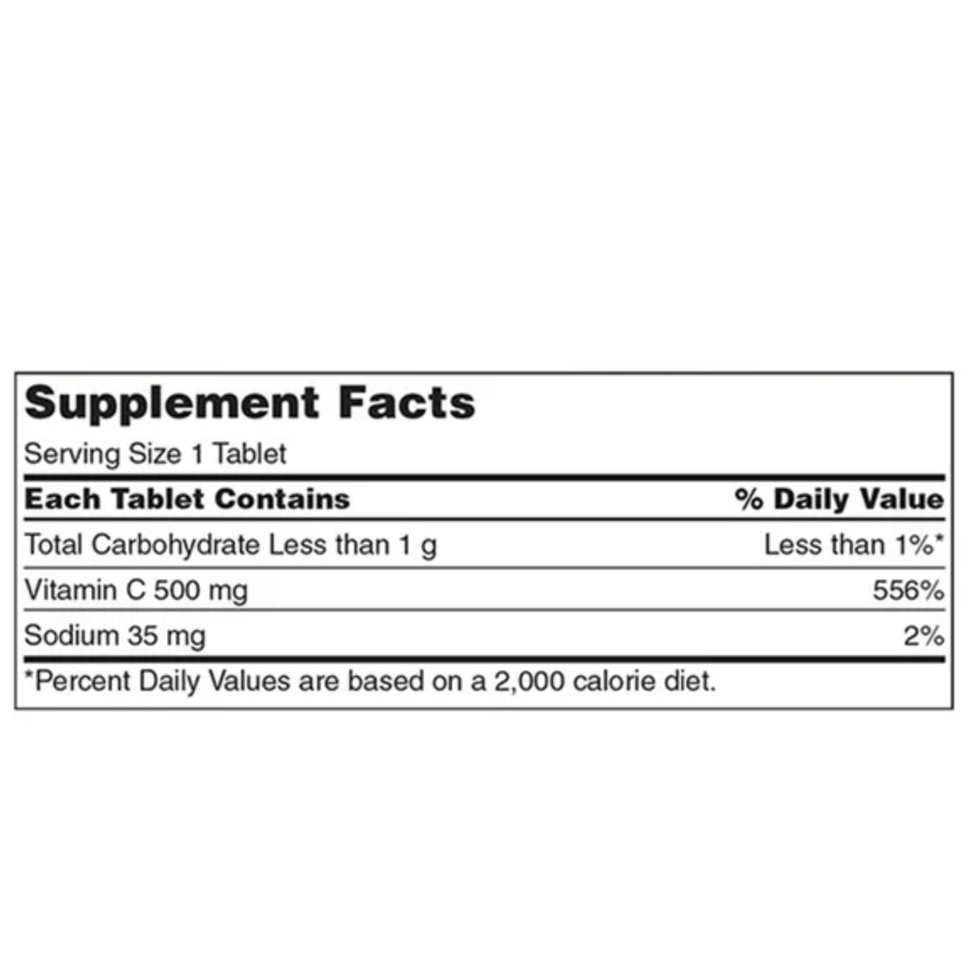 Kirkland Signature Chewable Vitamin C, Tangy Orange, 500 mg, 500 Count