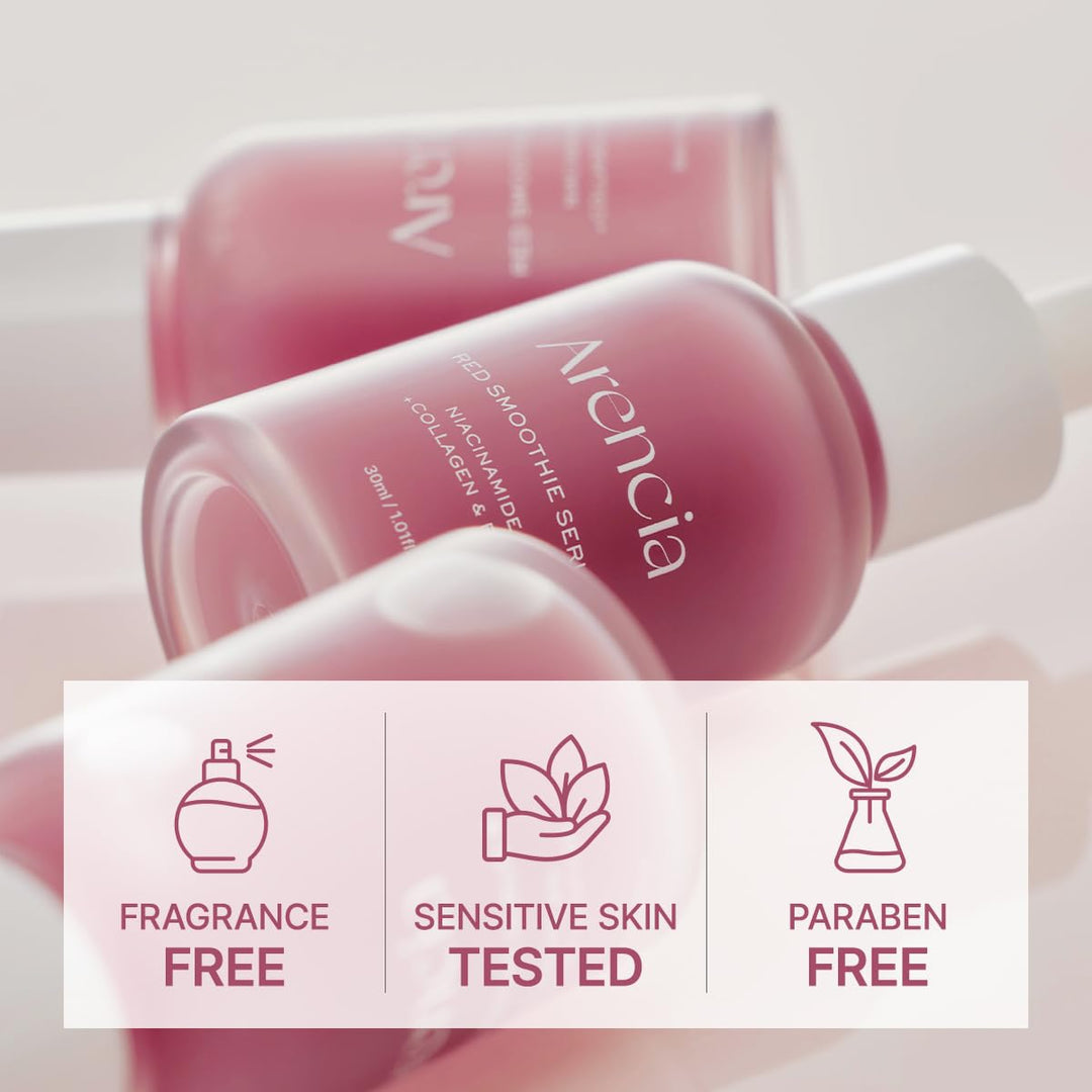ARENCIA Red Collagen Peptide Smoothie Serum, 8% Niacinamide