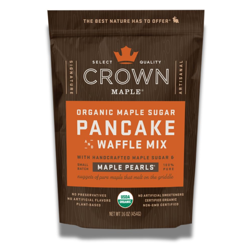 Crown Maple Pancake And Waffle Mix, Organic, 16 oz