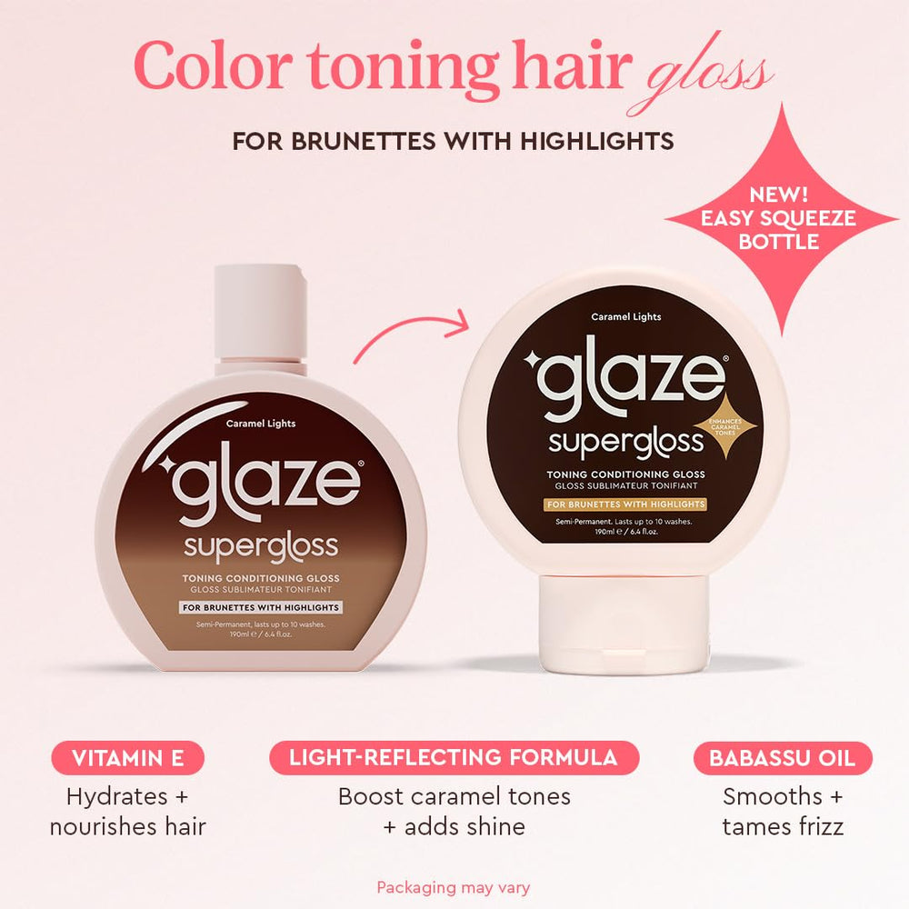 Glaze Supergloss Color Conditioning Gloss, Caramel Lights, 6.4 fl oz