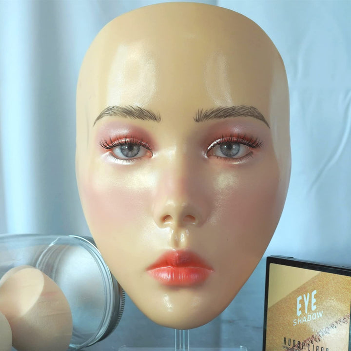 getpuchra Makeup Practice Face Board, Silicone Mannequin