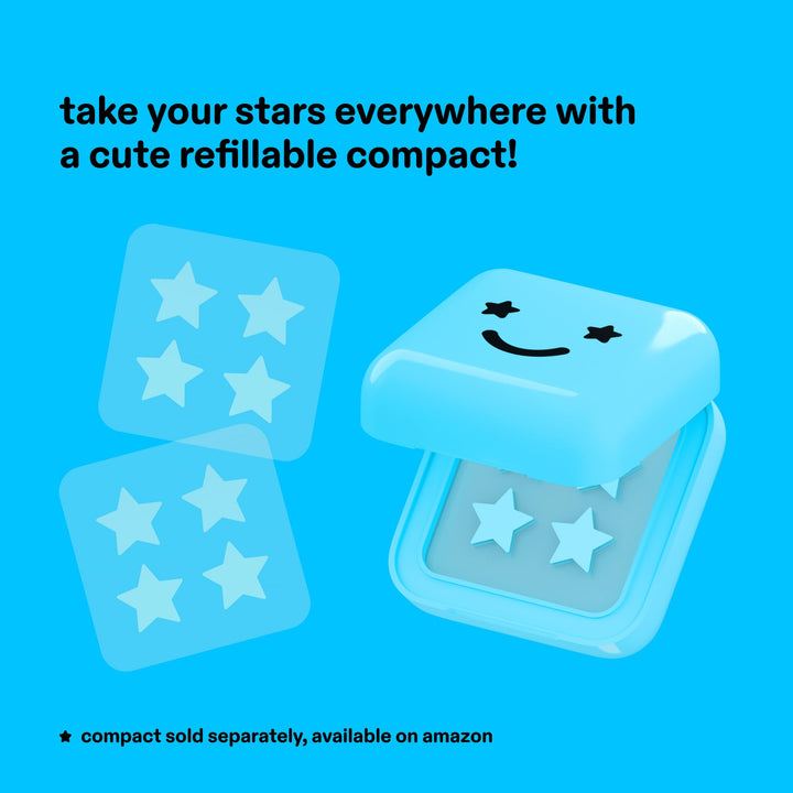 Starface World Hydro-Star Blue Hydrocolloid Star Patch, 96 Count