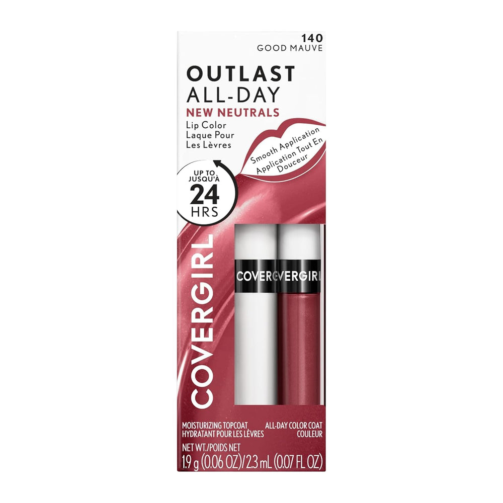 COVERGIRL Outlast All-Day Lip Color, Good Mauve, Pack of 1